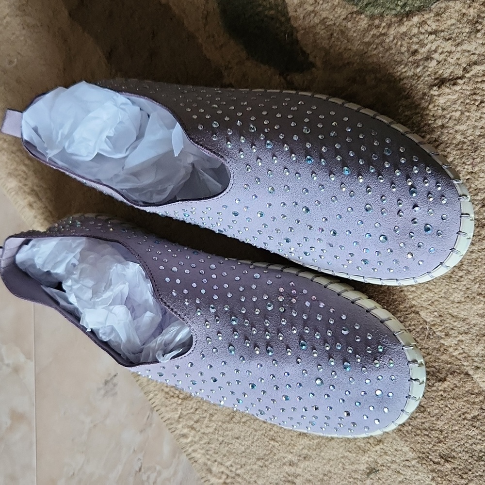 Skechers Purple Studded Flats